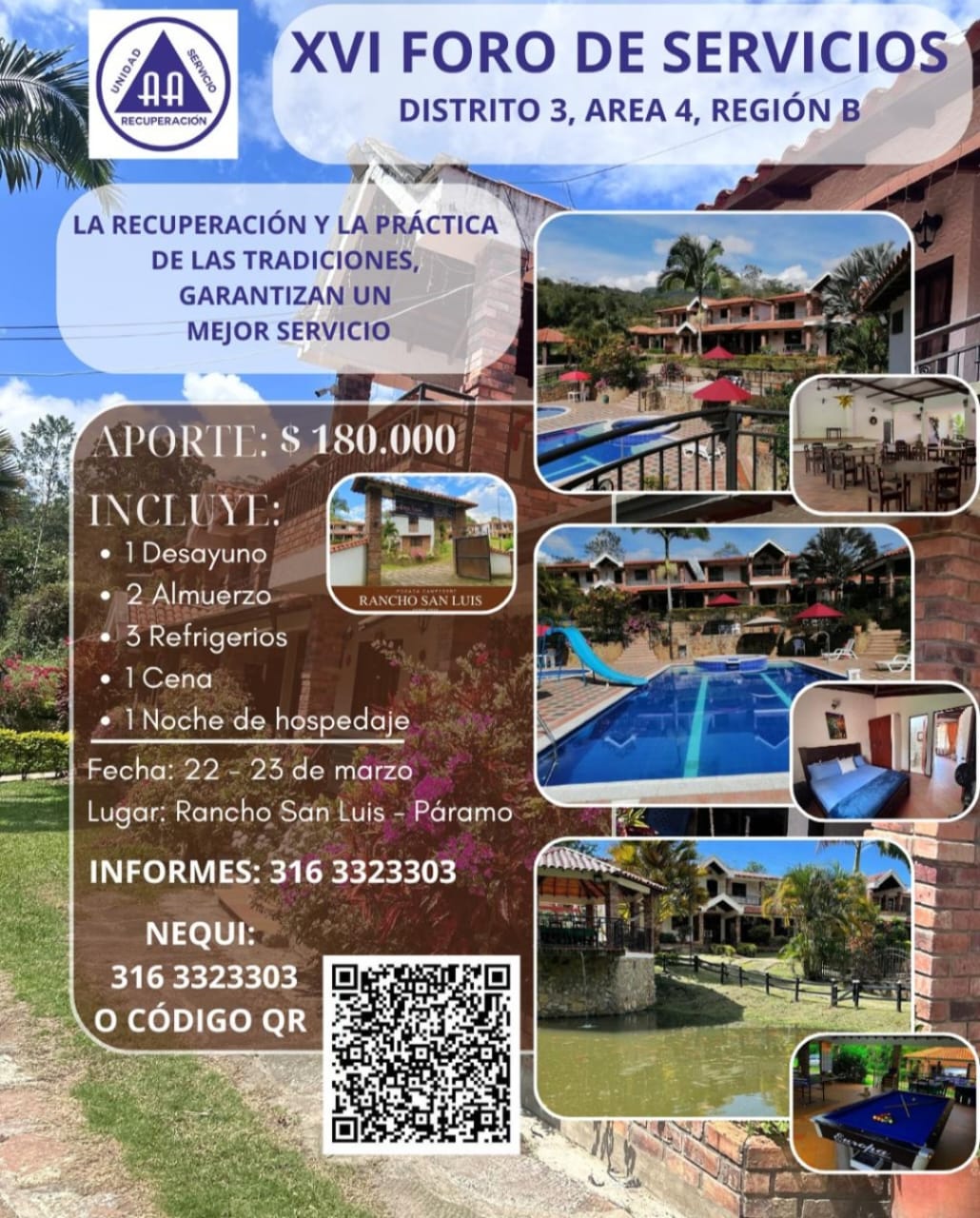 XVI Foro de Servicios – Distrito 3, Área 4, Región B